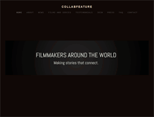 Tablet Screenshot of collabfeature.com